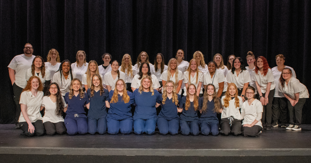 Front Row (LR) Autum Thorpe (Valier), Isabella Abenes (Mt. Vernon